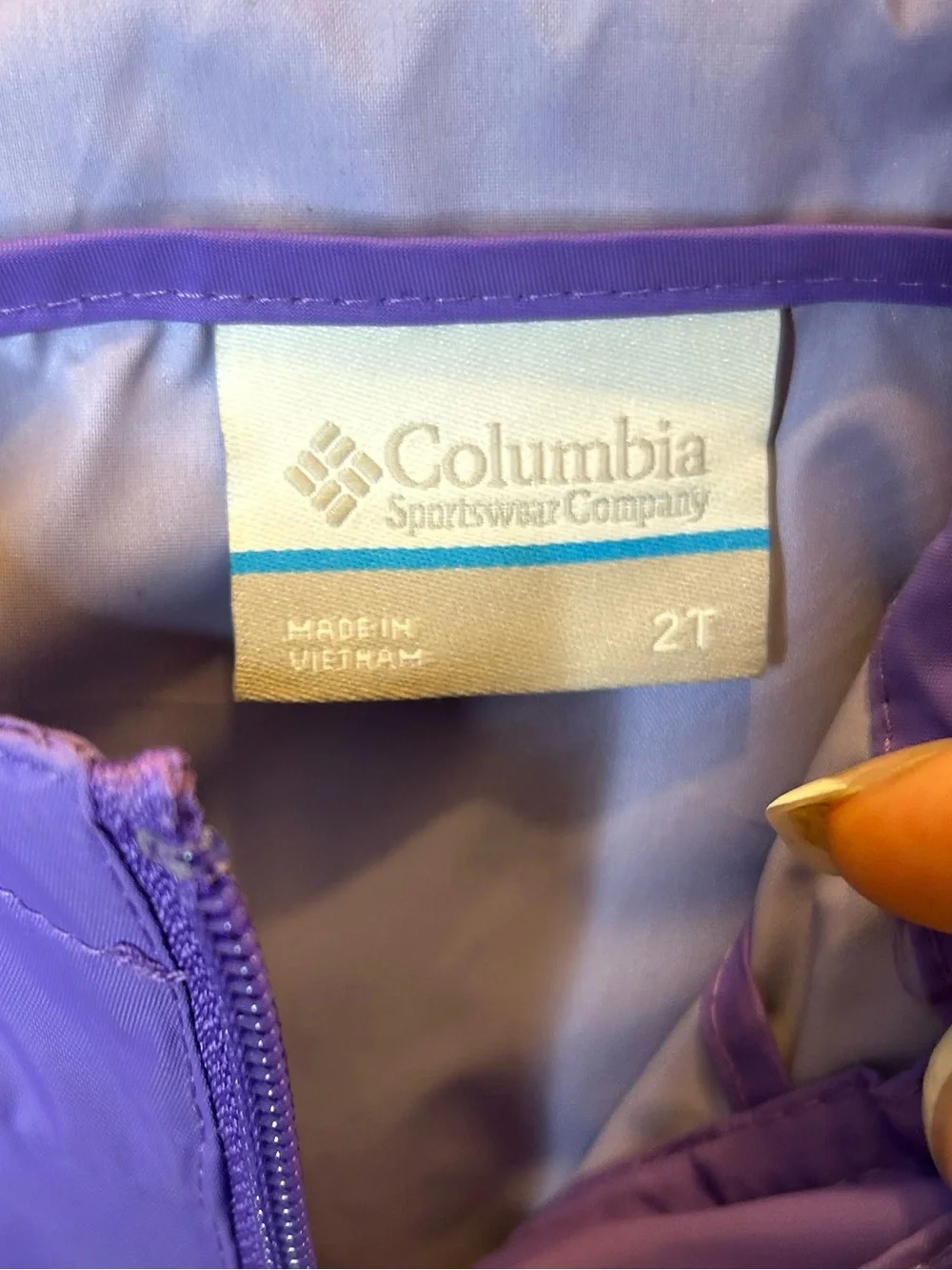 Baby Columbia Purple Hooded Jacket with Black Snow Pants